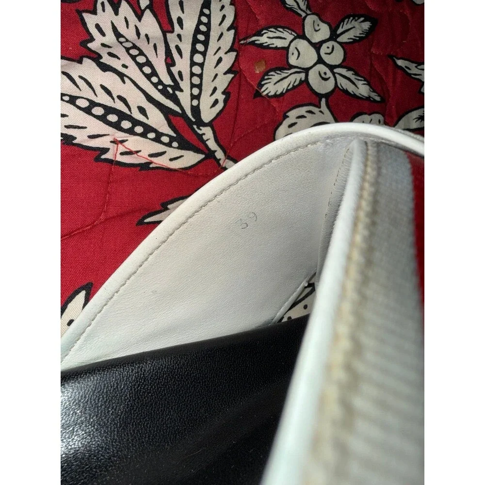 Authentic CHRISTIAN LOUBOUTIN Hot Cross Bizz Donna Web Slides, Size 39(U.S. 8.5)